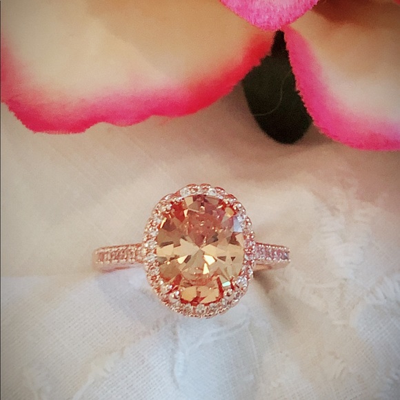 2.5ctw Morganite Rose Gold Fashion Ring - Picture 3 of 7